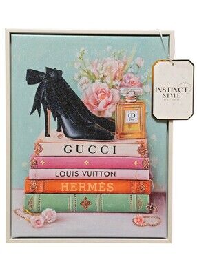 Fashion Designer Books & Heel Canvas Art